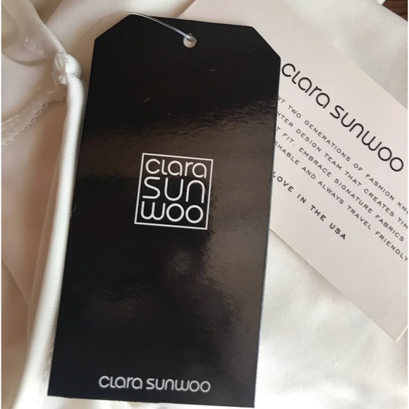 NWT Clara Sun Woo Mid Length V-Neck Tank - Ivory, size XL - Picture 5 of 7